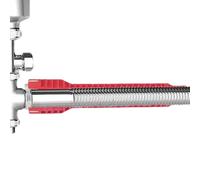 Clé pour robinet pour espaces réduits : clé en métal robuste sous l'évier, design ergonomique rainuré, outil pour écrou antidérapant avec nivellement | Outil multifonction