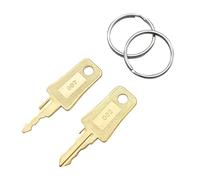 Clé pour TSA007 pour Cadenas Valise - 2er Clés pour TSA002 & TSA007 pour TSA Cadenas Valise Avion, Keys Universelles en Acier Durable, Pratique pour Bagages, Accessoire Essentiel pour Voyager (Doré)