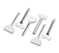 Clé pour tube de dentifrice - Lot de 6 distributeurs réutilisables, presse-rouleau lisse pour dentifrice, peinture, coloration capillaire, tubes de crème, outil compact facile à prendre en main |