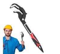 Clé pour tubes : clé réglable haute résistance de 38 cm, pince acier à haute teneur carbone, outil de serrage antidérapant avec résistante à la rouille | Outil