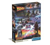 Clementoni - Puzzle 1000 pièces «Retour vers le Futur» - 14 ans+ - Film culte, Idée cadeau