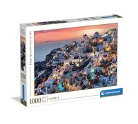 Clementoni - Puzzle pour Adultes 1000 Pièces, HQC Shades of Santorini Fabriqué en Italie, 39885