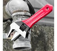 Clé réglable antidérapante avec bras court pour un maximum de contrôle lors du tournage de gros écrous dans des zones restreintes (20,3 cm)