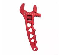 Clé réglable compacte conçue pour un raccord de tuyau avec poignée ergonomique antidérapante (rouge)