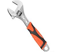 Clé réglable de qualité professionnelle avec construction en chrome vanadium conçue pour des performances constantes en mécanique et plomberie (30,5 cm, rouge)