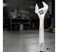 Clé réglable fiable et robuste pour une utilisation avec des raccords de compression, des vannes d'arrêt, des conduites d'alimentation et des pièges de vidange (B)