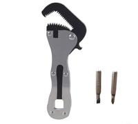 Clé réglable miniature 130 mm, outil de démontage d'écrous à manche court avec fonction tournevis, clé en alliage d'acier pour maison, atelier, électronique et assemblage de meubles