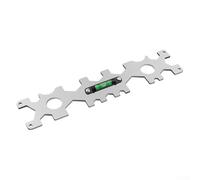 Clé réglable pour installation de robinet de salle de bain et de douche, outil de clé de plomberie avec mesure de nivellement, argent (lot de 1) (2 pièces)