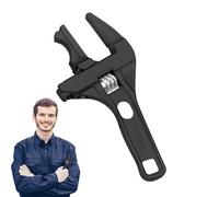 Clé réglable pour salle de bain - Outil manuel de plomberie à mâchoire large avec poignée ergonomique | Clé robuste commerciale et domestique, réparation de voiture, travaux d'entretien de raccords de