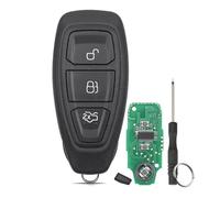 Clé télécommande 3 boutons pour Ford Fiesta Focus Mondeo Grand B-Max S-Max C-Max Galaxy Kuga FCCID KR55WK48801 avec puce 4D63 (83) 433 MHz avec porte-clés tournevis