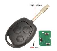 Clé Télécommande À 3 Boutons,315/433mhz,Pour Ford Focus Fiesta Fusion C-Max,Mondeo Galaxy C-Max S-Max,Avec Puce Id60 4d63 - Type [Glass 4d60 Fo21]-433mhz #B