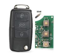Clé Télécommande De Voiture À 3 Boutons,Pour Vw Passat Polo Skoda Seat Polo/Golf/Beetle 1j 0959753 Da/Ah 1k 0959753 G 434mhz Id48 - Type 1k0959753g-Full Key With Chip