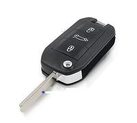 Clé télécommande de voiture compatible avec Peugeot 208 2008 301 308 3008 408 508 compatible avec Citroën C3 ID46 PCF7941 434 MHz HU83 VA2 lame Flip Key (couleur : VA2 Blade Trunk)