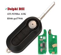 Clé Télécommande De Voiture Delphi & Marelli,Pour Fiat Mpv Bravo/Ducato 500 Doblo Qubo Grande Punto Citroën Jumper Peugeot Boxer 433.92 Id46 - Type Delphi Bsi Black 3b-For Citroen #B