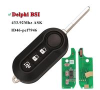 Clé Télécommande De Voiture Delphi & Marelli,Pour Fiat Mpv Bravo/Ducato 500 Doblo Qubo Grande Punto Citroën Jumper Peugeot Boxer 433.92 Id46 - Type Delphi Bsi Lock 3bt-For Fiat #A