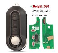 Clé Télécommande De Voiture Delphi & Marelli,Pour Fiat Mpv Bravo/Ducato 500 Doblo Qubo Grande Punto Citroën Jumper Peugeot Boxer 433.92 Id46 - Type Delphi Black Lock-For Fiat #B