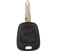 Clé, télécommande d'entrée à distance non keftloser, porte-clé, lame vide 2 boutons pour Peugeot 206 Men Auto