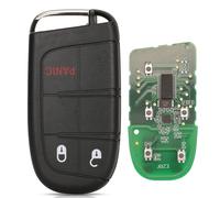 Clé Télécommande Intelligente 433mhz,4a,Sans Clé,Pour Jeep Renegade Compass C-Cuv Trailhawk Sip22 M3n-40821302 68250335ab - Type 3 Buttons Panic-For Compass