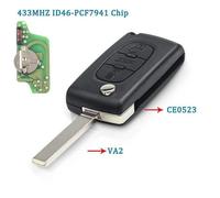 clé télécommande vierge Peugeot 407 Citroen C4 picasso C5 CE0523 3 boutons VA2