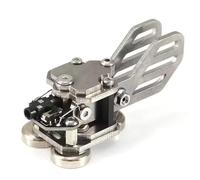 Clé télégraphique à code Morse, double pagaie avec base magnétique et prise jack 3,5 mm, idéale pour l'enseignement physique et la communication de code