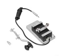 Clé télégraphique en acier inoxydable pour clé Cw à ondes courtes Interface jack 35 mm/65 mm Design détachable avec rembourrage pour la base