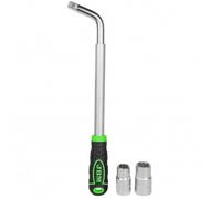 Clé télescopique pour roue avec douilles réversibles 17/19 et 21/23 mm - JBM
