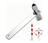 Clé triangulaire ompacte portable, 17 x 8,9 x 2,5 cm e poteau de barrière avec douille, outil d'armoire d'ascenseur, dispositif d'accès de machine industrielle, équipement de