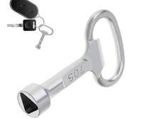 Clé triangulaire, clé d'angle triangulaire | Outils de chute Clé dynamométrique Entretien efficace des ascenseurs Clé de valve d'eau, outils à main en pour radi