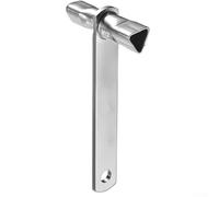 Clé triangulaire pour bornes d'espace public et pour poteaux de barrière M10 Compatibilité de serrure en acier pour serrures de 19 mm