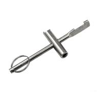 Clé triangulaire pour compteur d'eau de cuisine et robinets d'arrêt de robinet, s'adapte aux trous de clé triangulaires ≤ 6,5 mm et aux trous de valve ≥ 10 mm, outil de plomberie compact de 11,2 cm