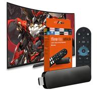 Clé TV Android R6max 16 Go,2+16 Go,Quad-Core IK316,Double Connexion Wi-FI 2,4 GHz + 5 GHz et Bluetooth,boîtier Android TV avec télécommande,clés TV intelligentes pour Le Salon et la Chambre(Noir)