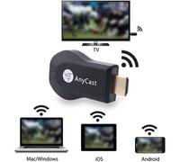 Clé TV HDMI WiFi 1080P HD, Dongle sans fil Miracast Airplay AnyCast DLNA, Noir