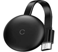 Clé TV Wi-Fi Chromecast 3 2025 - Compatible avec Netflix/YouTube, dongle HDMI sans fil pour téléviseurs intelligents