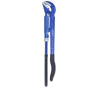 Clé universelle à pipe métrique, pinces à bec coudé à 45° pour plomberie, clé à mâchoires réglable en acier à haute teneur en carbone avec poignée antidérapante pour serrage de (1,5 pouce G1-1/2)