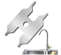 Clé universelle pour couvercle de cartouche - Clé en acier inoxydable pour cartouches filtrantes de robinet | Compatible avec 138219, ACTIS, | Outil d'entretien pour évier et cuisine