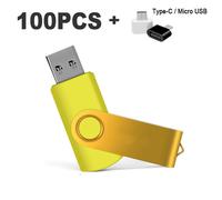 Clé USB 100,4 Go,8 Go,16 Go,32 Go,64 Go,2.0 pcs/lot,lecteur flash au pouce,cadeau gratuit - Type Yellow-256MB