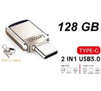 CLé USB 128 Go 2 en 1 Type C Pen Drive 128 Go Portable Clef USB3.0 USB C