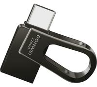 Cle USB 128 Go,Clé USB C 3.0,Clef USB OTG Type C 2 en 1 Rapide Flash Drive,Grande Capacité Pen Drive Portable MéMoire Stick avec Une Vitesse de Transfert de DonnéEs Allant Jusqu'à 50 Mo/S-Noir