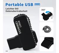 Clé USB 128 Go, Cle USB Flash Drive, Mémoire Stick Clef USB 2.0 Pendrive Portable Rotation Pince en Métal à 360° Key Thumb Drive 128GB pour PC, Voiture, Tablette, Télévision, Devoir de Collège.