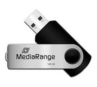 MediaRange Clé USB 2.0 128 Go Noir/argenté