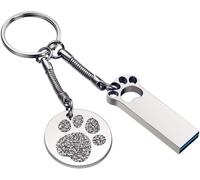 Clé USB 16 GB 32 GB 64 GB Haute Vitesse USB 3.0 Flash Drive avec Porte-clés, Métal Memory Stick U Disque Pen Drive Creative Cadeau (32GB)