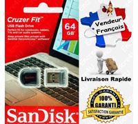 Clé SanDisk USB 128 Go - Type Cruzer Glide - Existe aussi en 8 16 32 64 Gb Giga