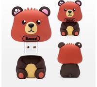 Clé USB 16GB Bâton de Mémoire USB Design Ours Mignon Convient Aux Enfants Étudiants Cadeau du Jour du Souvenir Ours