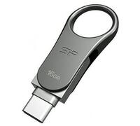 Clé USB 16GB Silicon Power C80 3.0 Silver Type-C Ready