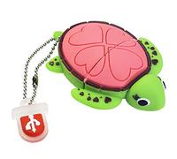 Clé USB 16Go Tortue, LEIZHAN Mémoire Stick USB Flash Drive Pendrive en Silicone Cadeaux pour étudiants, familles et Enfants (16Go,Tortue Rose)