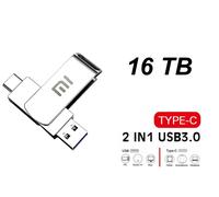 Clé USB 16TB 2 en 1 Type C Pen Drive 16 TB Portable Clef USB3.0 USB C