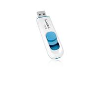 Clé USB 2.0 ADATA 64 Go blanche et bleue C008, AC008-64G-RWE