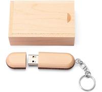 Clé Usb 2.0 Bicolore En Bois Avec Boîte En Bois (64 Go,Bois)