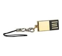 Pearl Agency Clé USB PConKey – 2.0 étanche super-slim Gold 64 Go