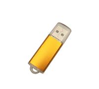 Clé USB 2.0 haute vitesse en métal,clé USB,clé USB,64 Go,32 Go,16 Go,8 Go,4 Go,disque mémoire 128 Go - Type Yellow-4 GO